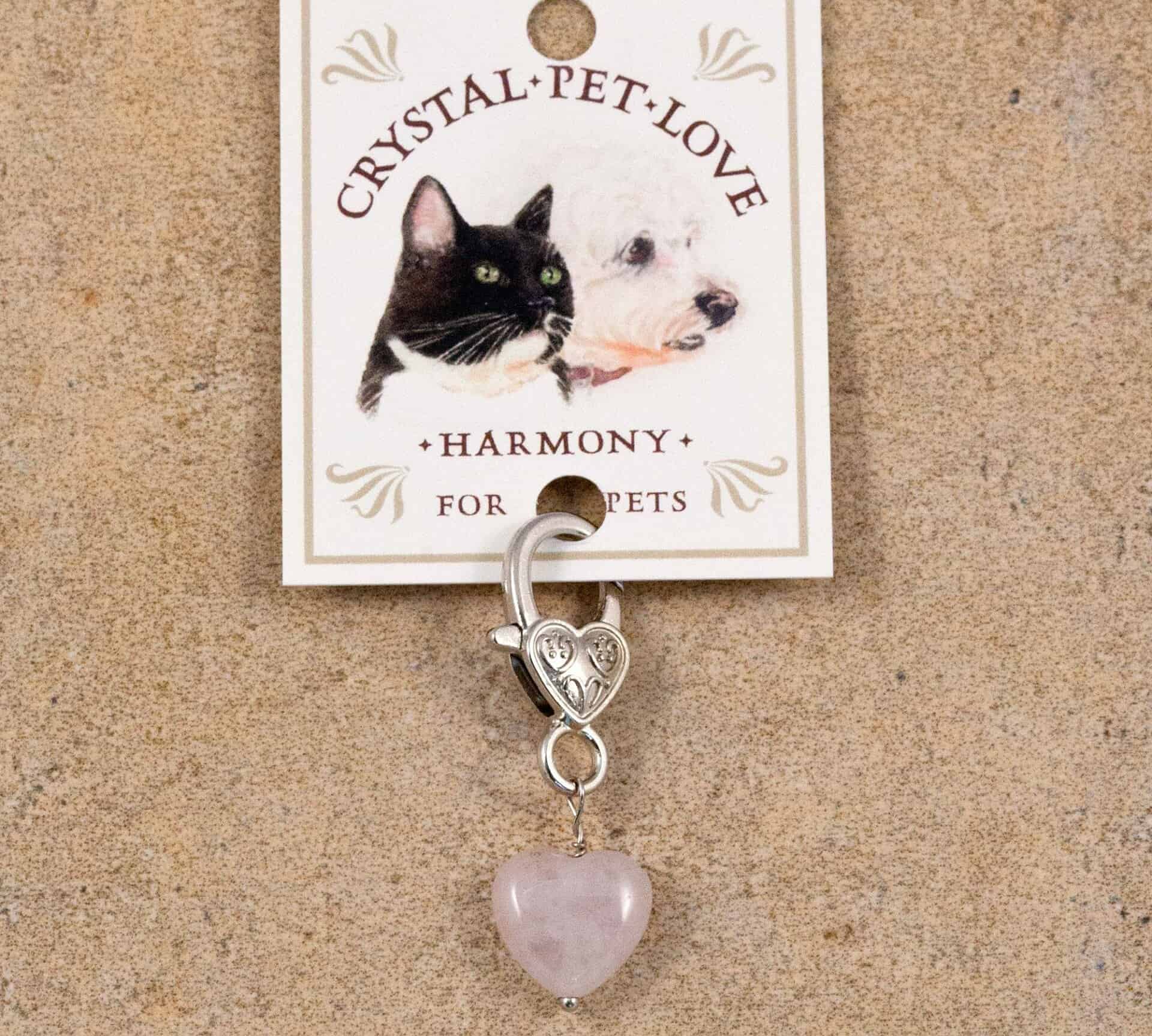 Rose Quartz Pendant for pets by Jenny Schiltz